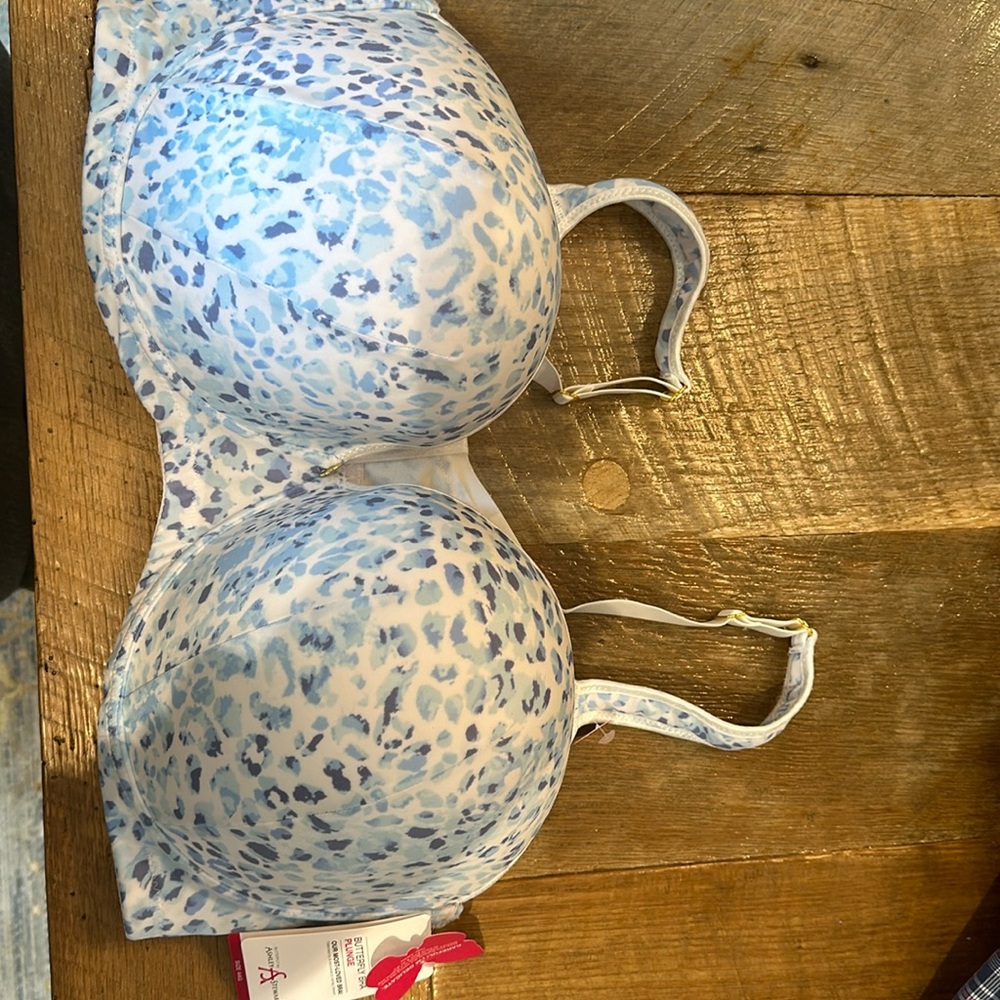 NWT Ashley Stewart Butterfly Bra Plunge 44G